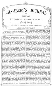 Cover of Chambers's Journal of Popular Literature, Science, and Art, No. 713, August 25, 1877