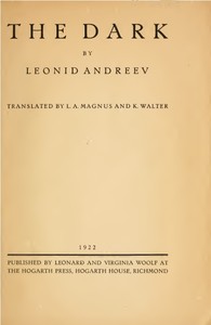 Cover of The dark