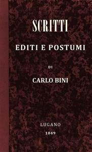 Cover of Scritti editi e postumi