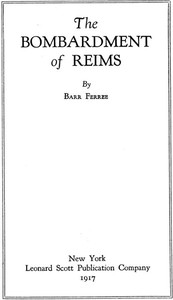 Cover of The Bombardment of Reims
