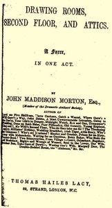 Cover of Drawing Rooms, Second Floor, and Attics: A Farce, in One Act