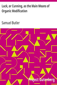Cover of Luck, or Cunning, as the Main Means of Organic Modification