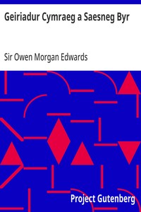 Cover of Geiriadur Cymraeg a Saesneg Byr