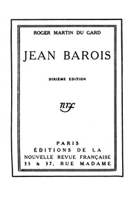 Cover of Jean Barois