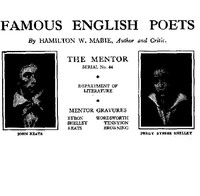 Cover of The Mentor: Famous English Poets, Vol. 1, Num. 44, Serial No. 44