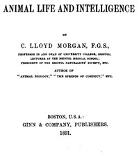 Cover of Animal Life and Intelligence