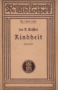 Cover of Kindheit: Autobiographische Novelle