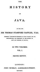 Cover of The History of Java, v. 1-2