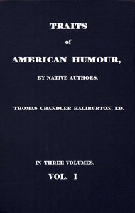 Cover of Traits of American Humour, Vol. 1 of 3