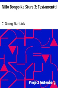 Cover of Niilo Bonpoika Sture 3: Testamentti