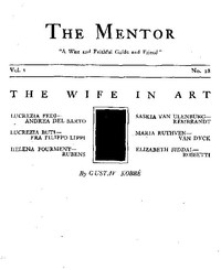 Cover of The Mentor: The Wife in Art, Vol. 1, Num. 28, Serial No. 28