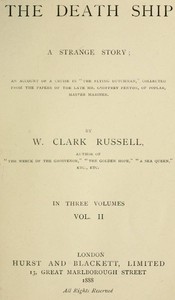 Cover of The Death Ship: A Strange Story, Vol. 2 (of 3)
