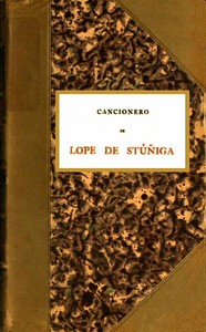 Cover of Cancionero de Lope de Stúñiga: Códice del siglo XV.