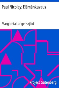 Cover of Paul Nicolay: Elämänkuvaus