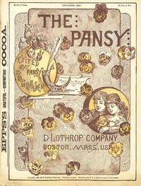 Cover of The Pansy Magazine, Vol. 15, Dec. 1887