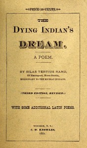 Cover of The Dying Indian's Dream: A Poem