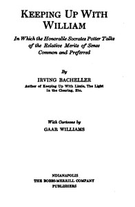 Cover of Keeping Up with William In which the Honorable Socrates Potter Talks of the Relative Merits of Sense Common and Preferred