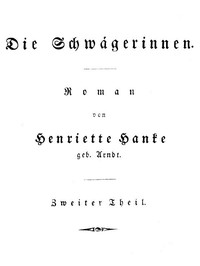 Cover of Die Schwägerinnen. Zweiter Theil.