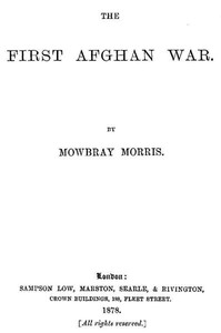 Cover of The First Afghan War