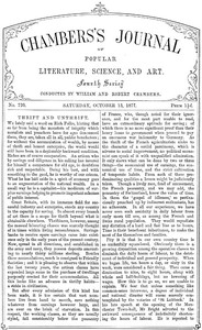 Cover of Chambers's Journal of Popular Literature, Science, and Art, No. 720, October 13, 1877