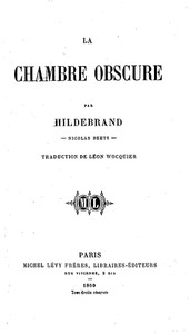 Cover of La chambre obscure