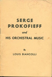 Cover of Serge Prokofieff and his orchestral music