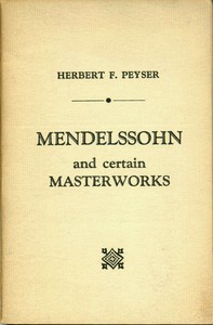 Cover of Mendelssohn and Certain Masterworks