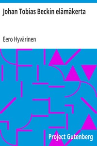 Cover of Johan Tobias Beckin elämäkerta