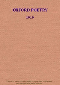 Cover of Oxford poetry, 1919
