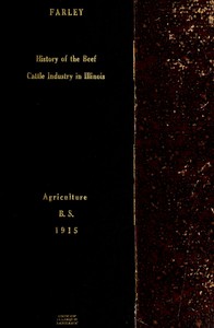 Cover of History of the Beef Cattle Industry in Illinois