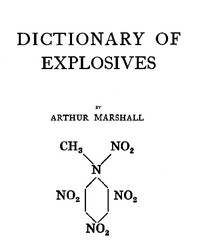 Cover of Dictionary of Explosives
