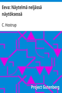 Cover of Eeva: Näytelmä neljässä näytöksessä