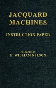 Cover of Jacquard Machines: Instruction Paper