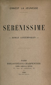 Cover of Sérénissime: roman contemporain