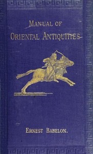 Cover of Manual of Oriental Antiquities