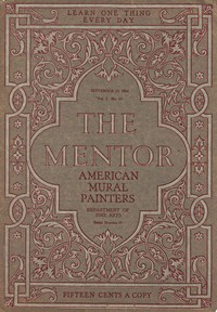 Cover of The Mentor: American Mural Painters, vol. 2, Num 15, Serial No. 67, September 15, 1914