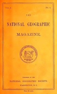 Cover of The National Geographic Magazine, Vol. I., No. 4, October, 1889