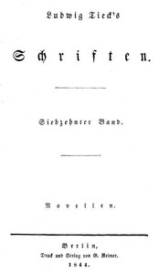 Cover of Schriften 17: Novellen 1