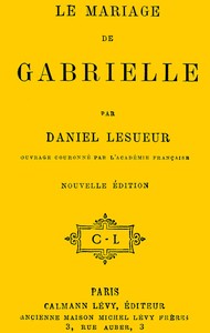 Cover of Le mariage de Gabrielle