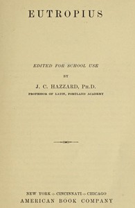 Cover of Eutropius