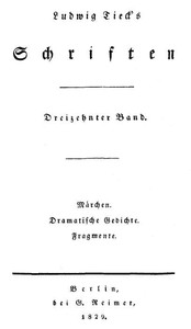 Cover of Schriften 13: Märchen; Dramatische Gedichte; Fragmente