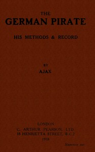 Cover of The German pirate : $b his methods and record