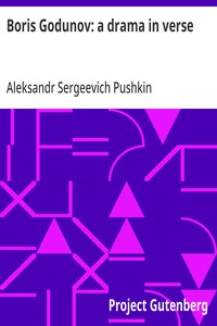 Cover of Boris Godunov: a drama in verse