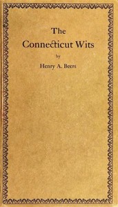 Cover of The Connecticut Wits, and Other Essays
