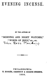 Cover of Evening Incense