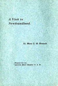 Cover of A Visit to Newfoundland
