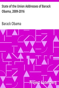 Cover of State of the Union Addresses of Barack Obama, 2009-2016