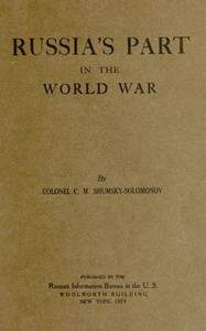Cover of Russia's Part in the World War