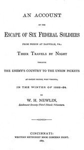 Cover of An Account of the Escape of Six Federal Soldiers from Prison at Danville, Va.