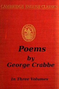 Cover of George Crabbe: Poems, Volume 2 (of 3)
